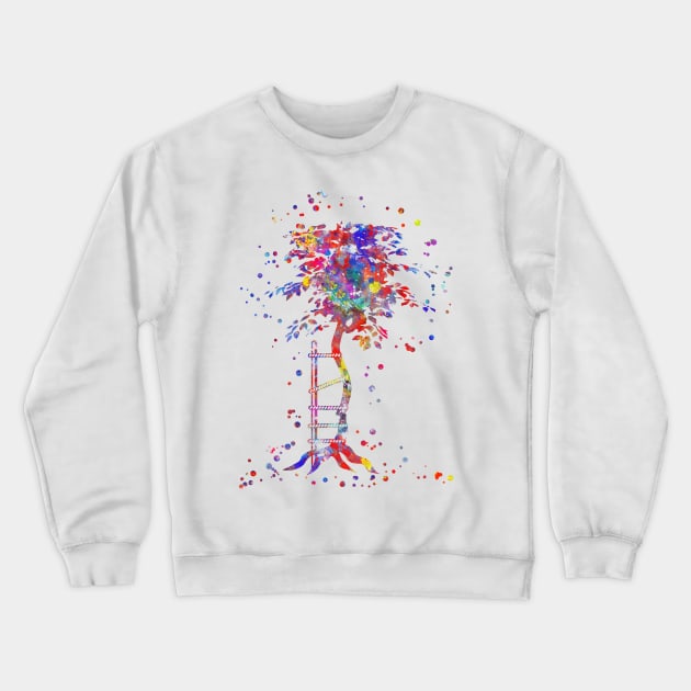 Crooked tree Crewneck Sweatshirt by RosaliArt